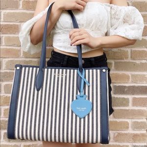 Kate Spade Market Stripe Medium Tote